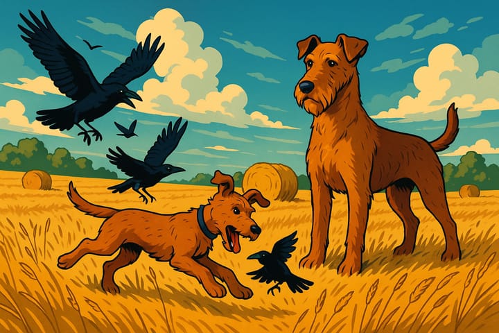Buffy und Sean: Die große Krähenjagd im Stoppelfeld 🐾