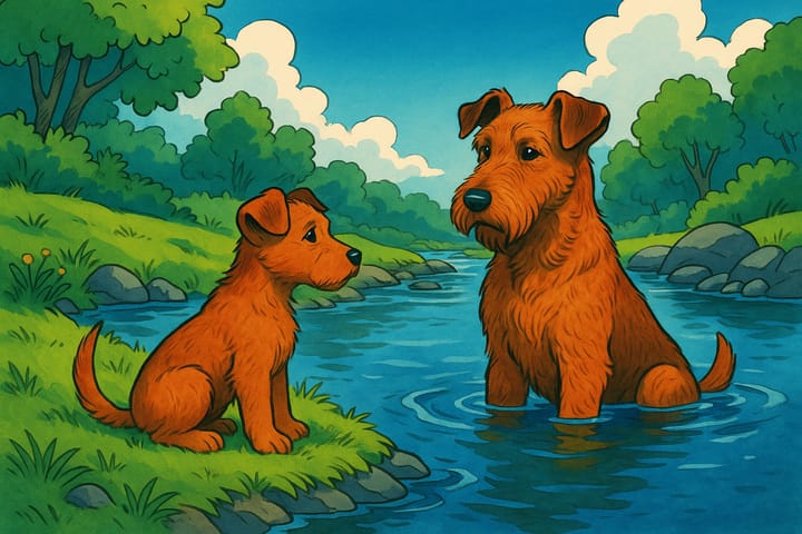 Buffy & Sean erzählen: Das erste Mal am Bach 🌊🐾