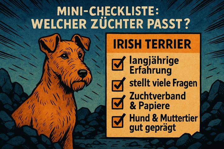 Mini-Checkliste: „Welcher Züchter passt?“ (Irish Terrier) 🐾