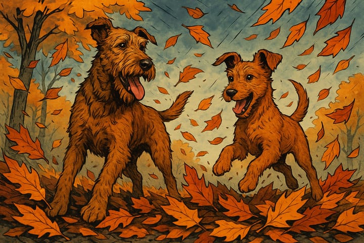 Buffy & Sean erzählen: Der Herbst ist da 🍁 Terrierwetter deluxe! 🐾
