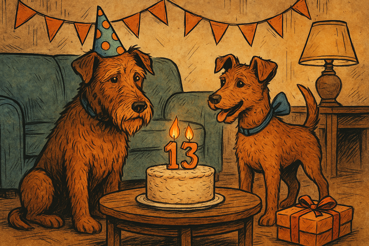 Buffy & Sean erzählen: 13 Jahre – und immer noch jung im Kopf 🐾🎂