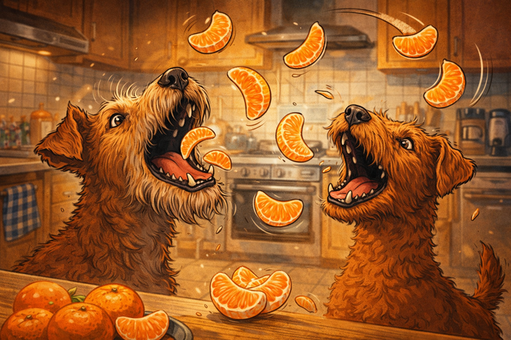 Fütterung der Raubtiere: Heute - Mandarine! 🎥🍊