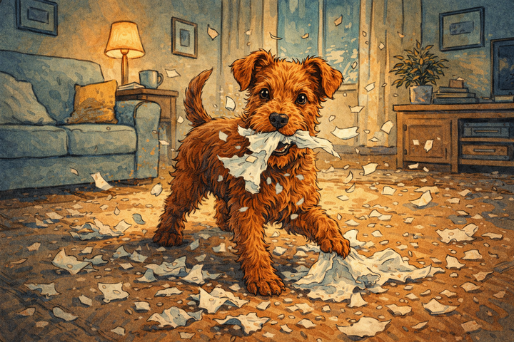 Tag 258: Taschentuch-Gate (Reloaded) - Warum Papier immer noch „beutewürdig“ ist 🐾
