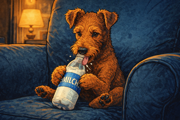 Tag 265: Mission „Milchreste“ - Terrier-Logik zwischen Stuhllehne und Becherboden 🐾