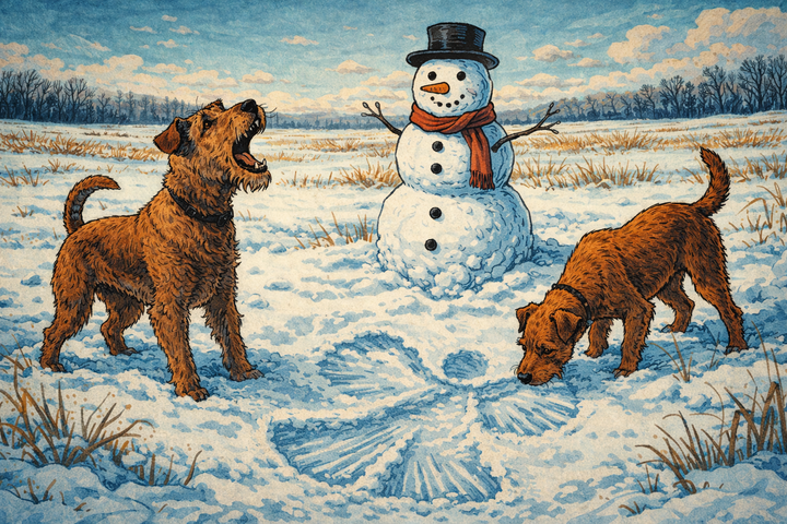Tag 277: Veränderungen am Feldrand - Schneemann, Jägerstand & Co. – warum Hunde darauf reagieren