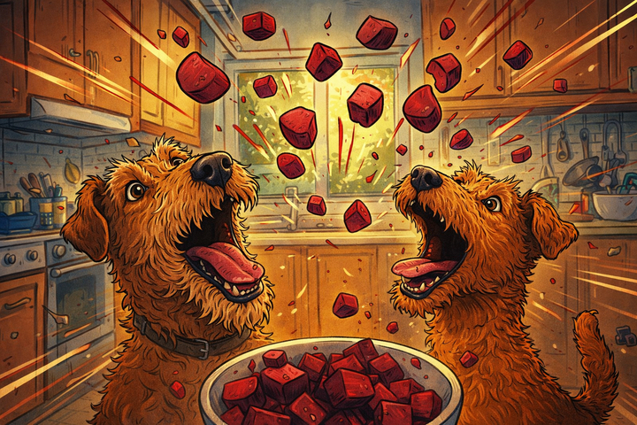 Fütterung der Raubtiere - Heute: Rote Beete ❤️🐾