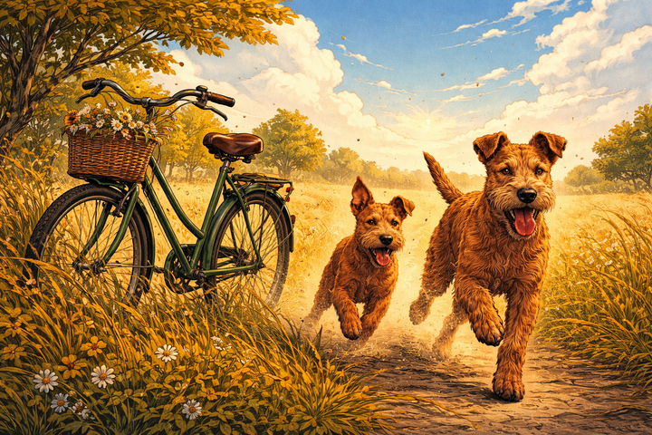 Tag 293: Fahrrad-Season im Feld: warum wir uns früh vorbereiten und beim Freilaufen vorausschauend bleiben 🐾